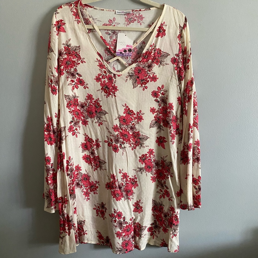 Long sleeve mini dress